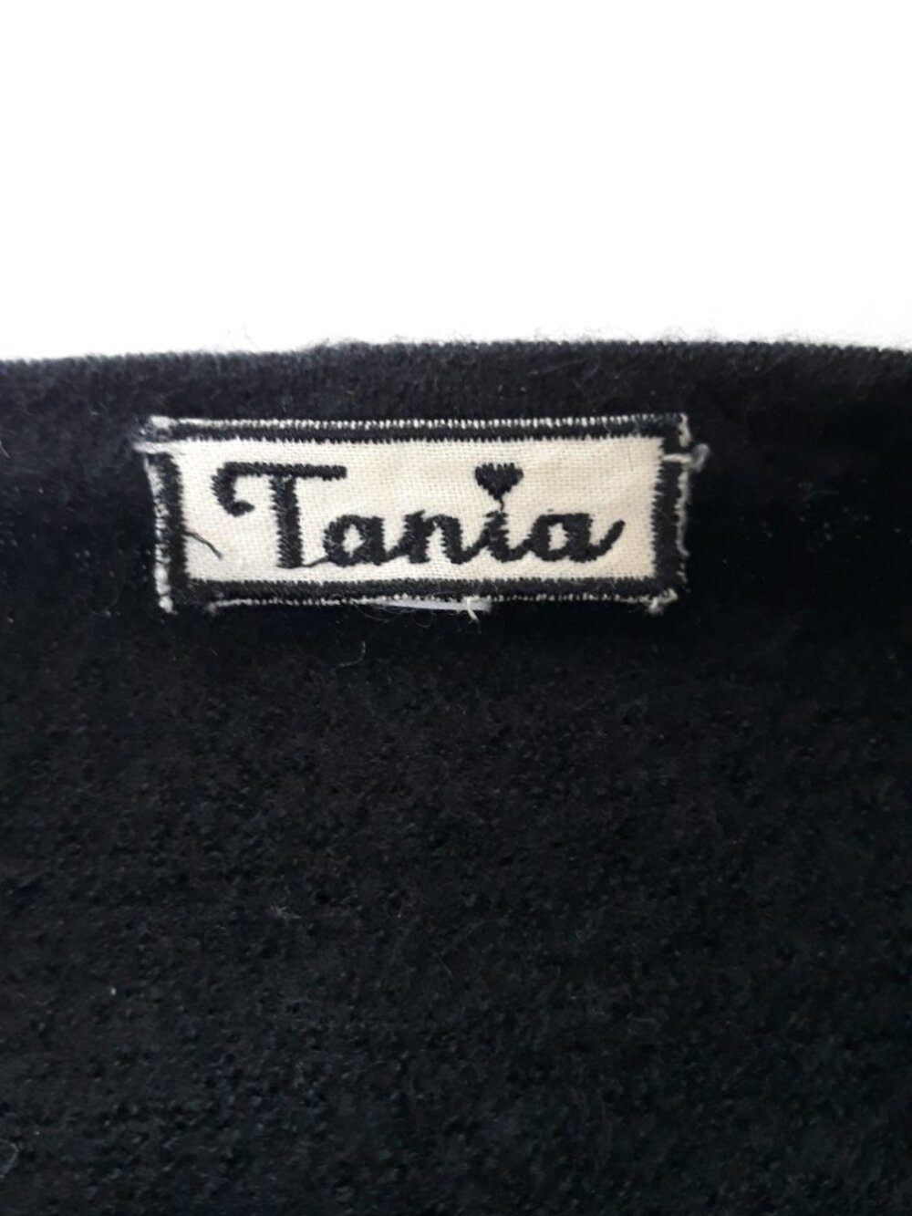 Tania Black Cashmere/Silk Sweater Knit Dress XS Long Sleeves - Picture 5 of 7